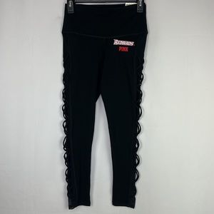 Victorias Secret Pink Illinois State Red Birds Strappy Leg Yoga Pants